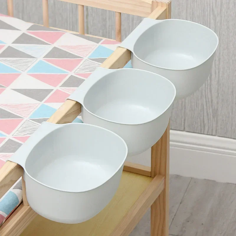 Baby Nursery Essentials - 家庭用のヨーロピアンスタイルのプラスチック製収納オーガナイザー,ベビーベッドに掛けるバッグ,赤ちゃんの必需品,収納ボックス