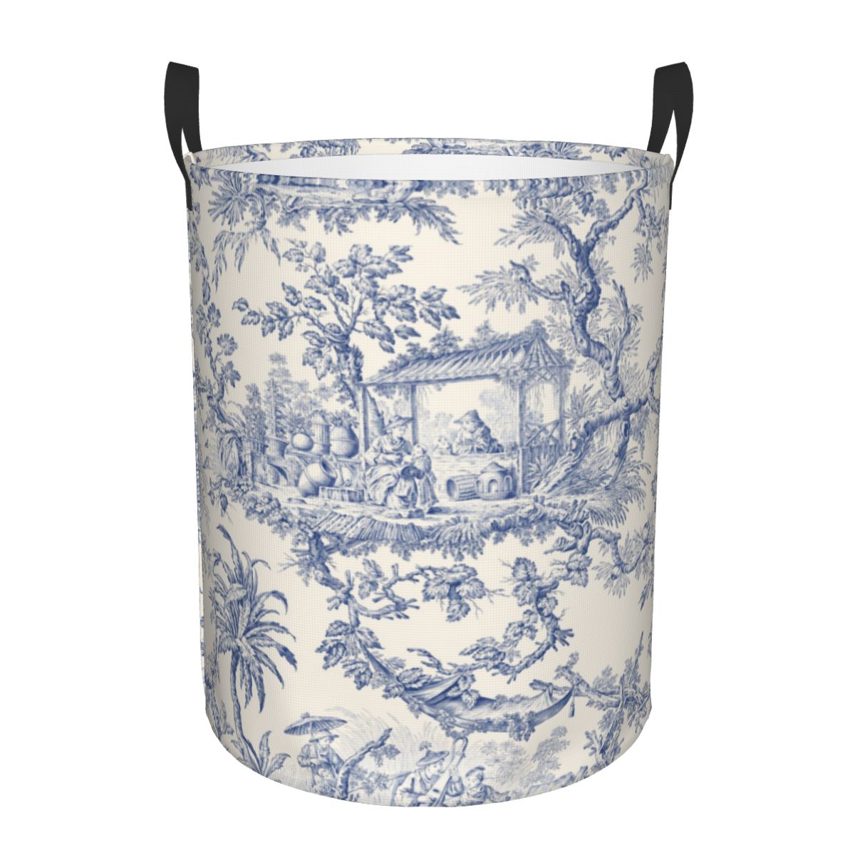 Laundry Hamper Nursery - 折り畳み式フレンチモチーフランドリーバスケット、カスタム、パターン、子供部屋用ハンッパー、おもちゃ収納ビン、子供