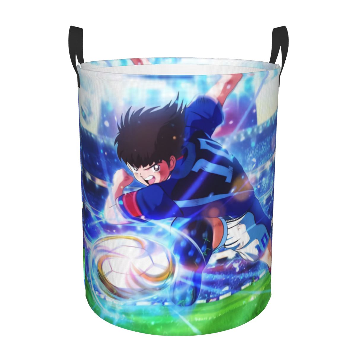 Laundry Hamper Nursery - 原宿 C-キャプテン T-ツバサ ランドリーバスケット 折りたたみ式 日本サッカー選手