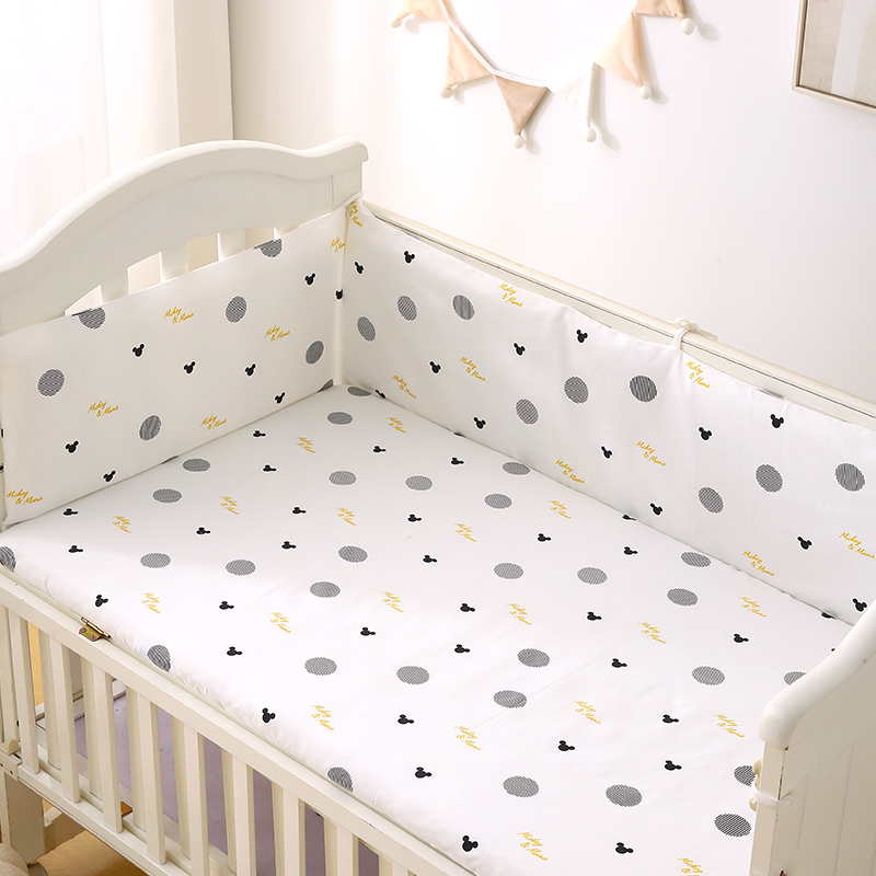 Baby Nursery Glider - 1pc ベビーベッドガードレールソフトパッド、幼児用ベビーベッドバンパーライナー、漫画プリントクッション付きベッドフェンス、1PC120/130/180/200cm長さ