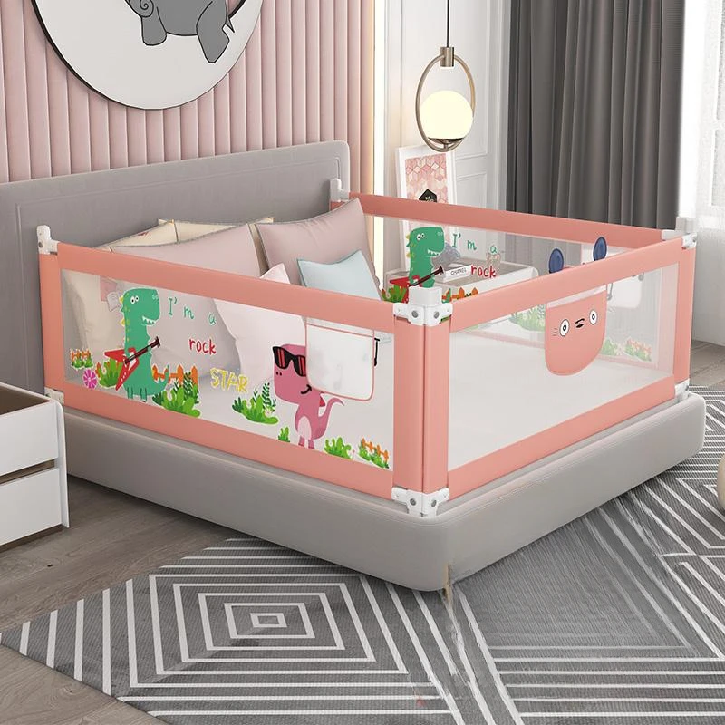 Baby Nursery Glider - 子供用転倒防止ベッドサイドガード、ベビーベッドバンパー、安全フェンス、高さ調節可能なガードレール、ベッドプレイペン