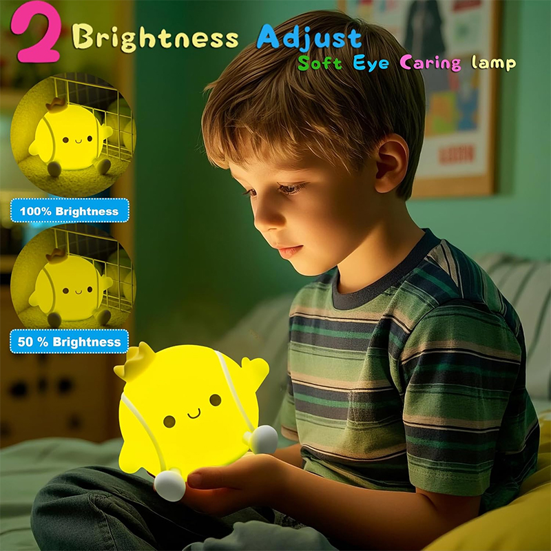 かわいいテニスナイトライトシリコン保育園用睡眠ランプタッチコ - Baby Nursery Table Lamp のレビューと価格