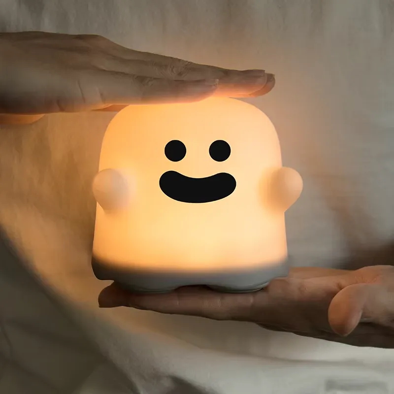 クリエイティブで可愛いゴーストナイトライト USB充電式 タ - Baby Nursery Table Lamp のレビューと価格