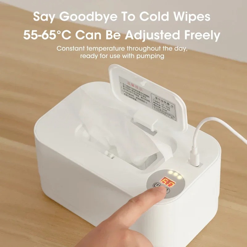 USB充電式急速加熱ベビーワイプウォーマー、LEDスクリーン - Baby Nursery Home のレビューと価格