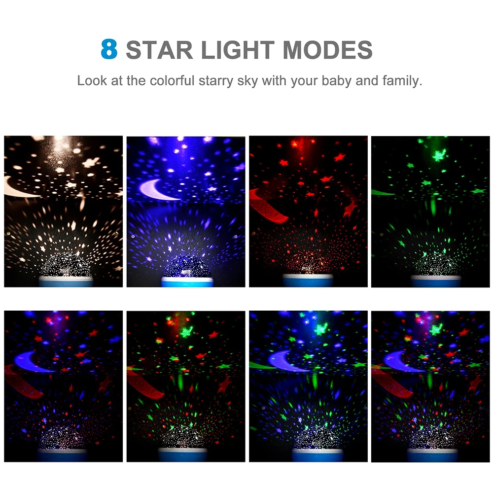 夜間用プロジェクター、星空投影ライト、ベビーランプ、装飾用、 - Baby Nursery Table Lamp のレビューと価格