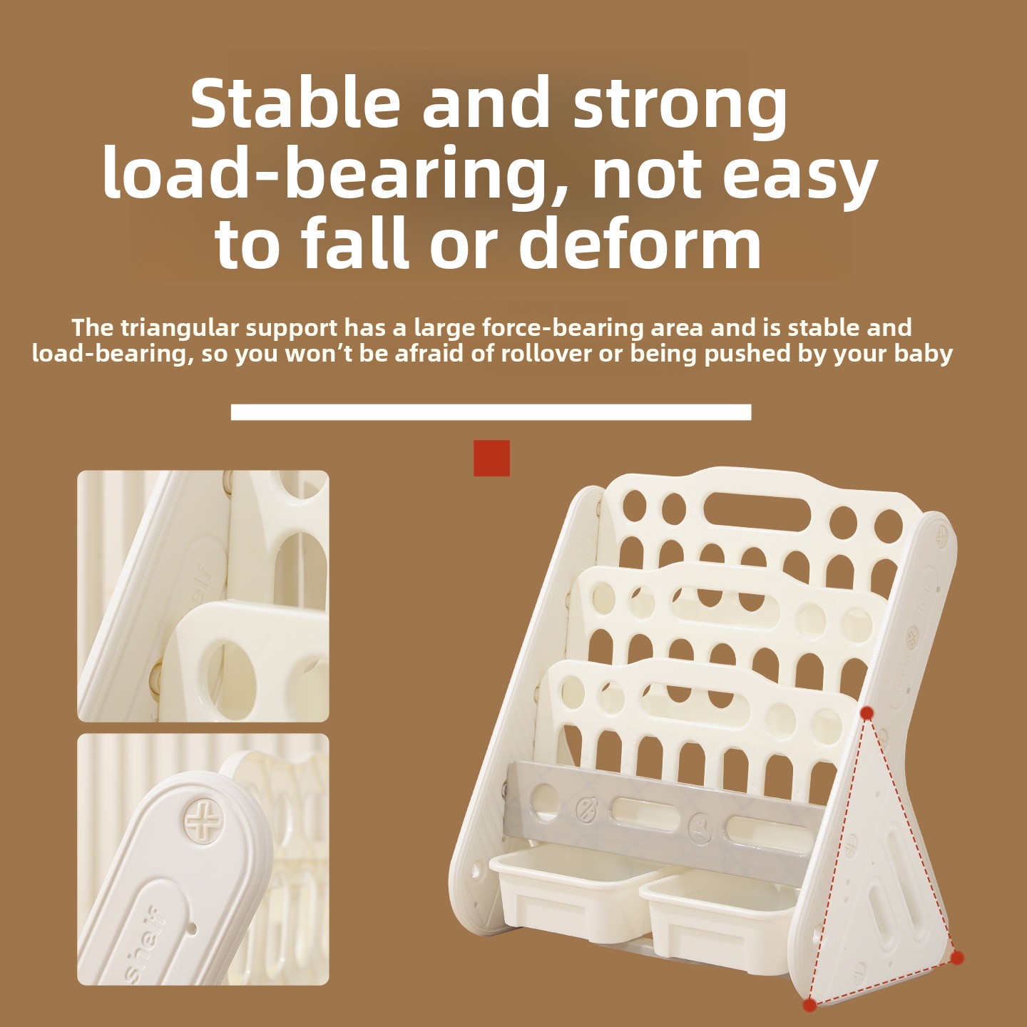 2-in-1キッズブックシェルフ収納ラック、ベビールーム用お - Baby Bookshelf Small のレビューと価格