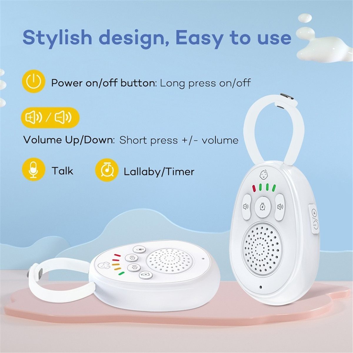 ~クリアランス A 2.4GHz ワイヤレスベビートランシー - Wearable Baby Monitor のレビューと価格