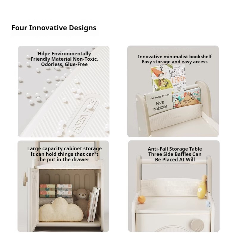子供部屋用品装飾ナイトスタンドベッドサイドテーブル小さなクリ - Baby Bookshelf Small のレビューと価格
