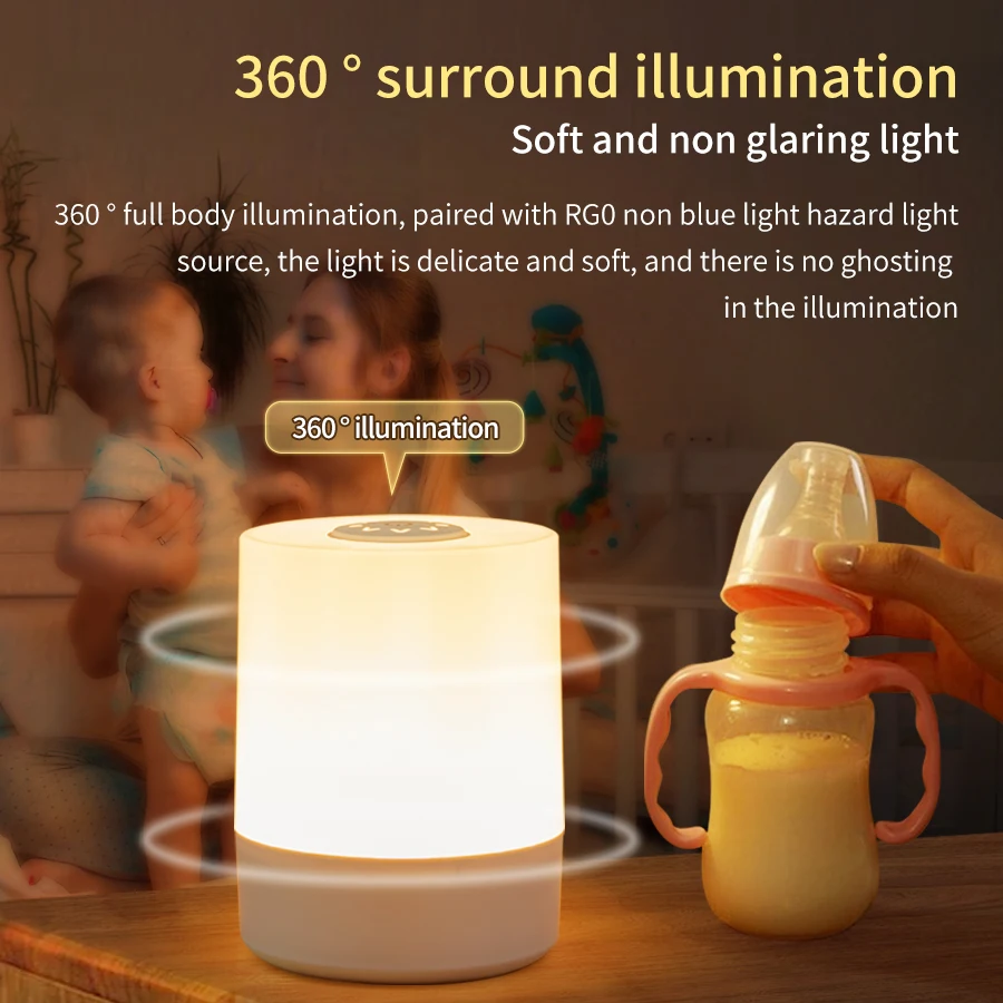 充電式 Led ナイトライトリモコンタイミング調光可能なテー - Baby Nursery Table Lamp のレビューと価格