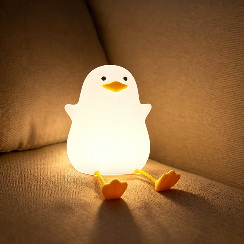 LEDアニマルナイトライト かわいいアヒル型 調光可能 シリ - Baby Nursery Table Lamp のレビューと価格