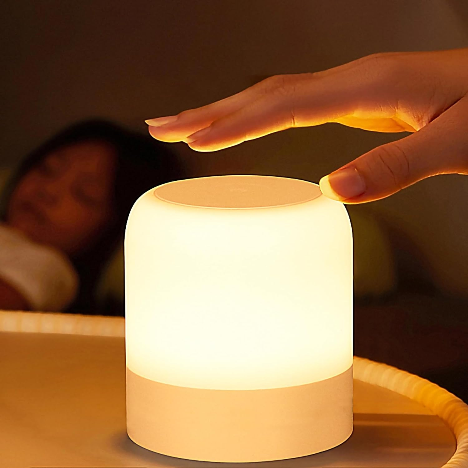 1pcポータブルベビーナイトライト、保育園用3色エッグライト - Baby Nursery Table Lamp のレビューと価格
