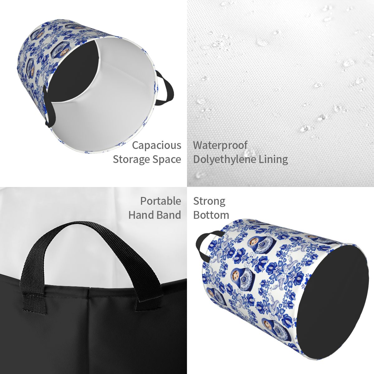パーソナライズされたマトリョーシカ人形ランドリーバスケット、 - Laundry Hamper Nursery のレビューと価格