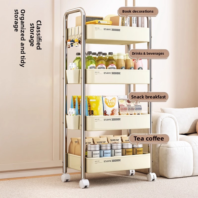 多機能ローリングカート収納オーガナイザー、リビングルーム、ベ - Baby Bookshelf Small のレビューと価格