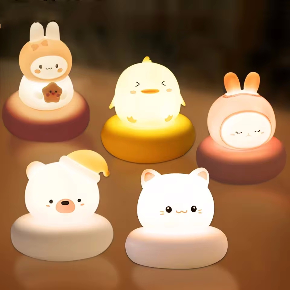 かわいい動物ナイトライトノベルティ 3 レベル調光可能な保育 - Baby Nursery Table Lamp のレビューと価格