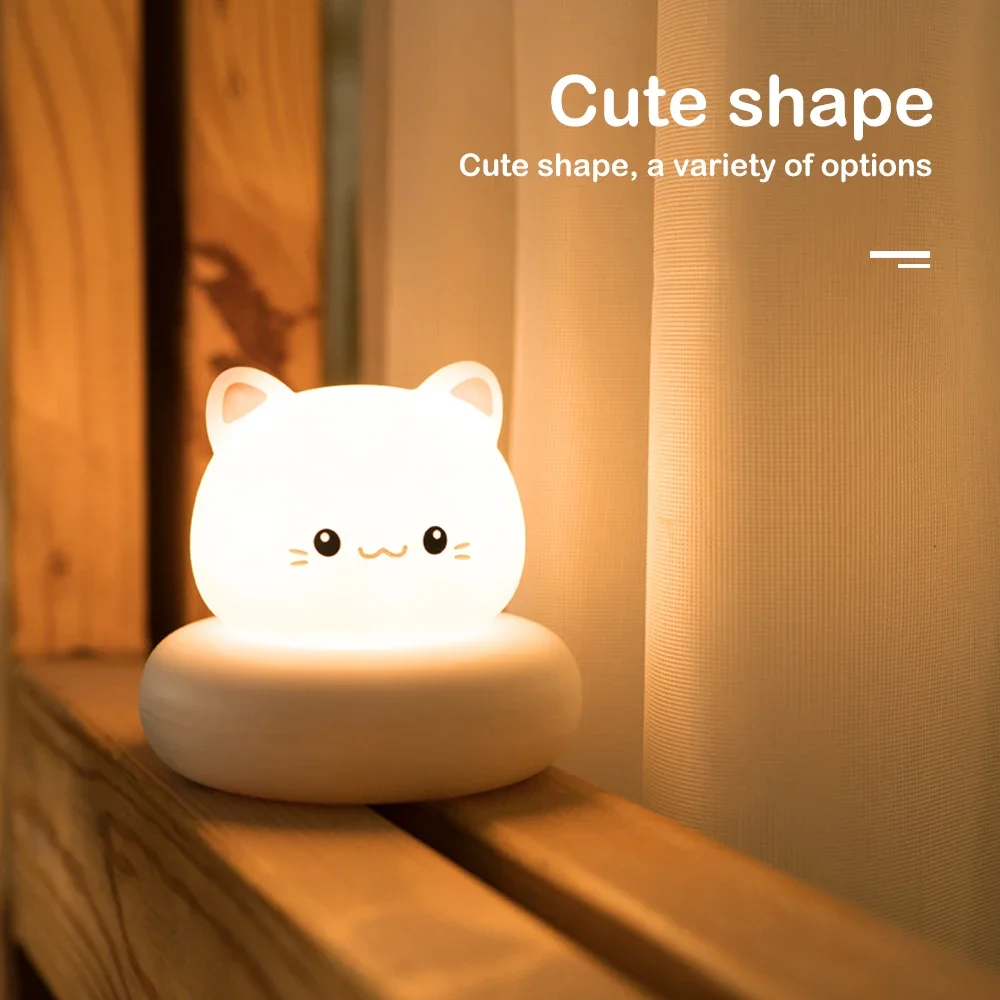 かわいい動物ナイトライトノベルティ 3 レベル調光可能な保育 - Baby Nursery Table Lamp のレビューと価格