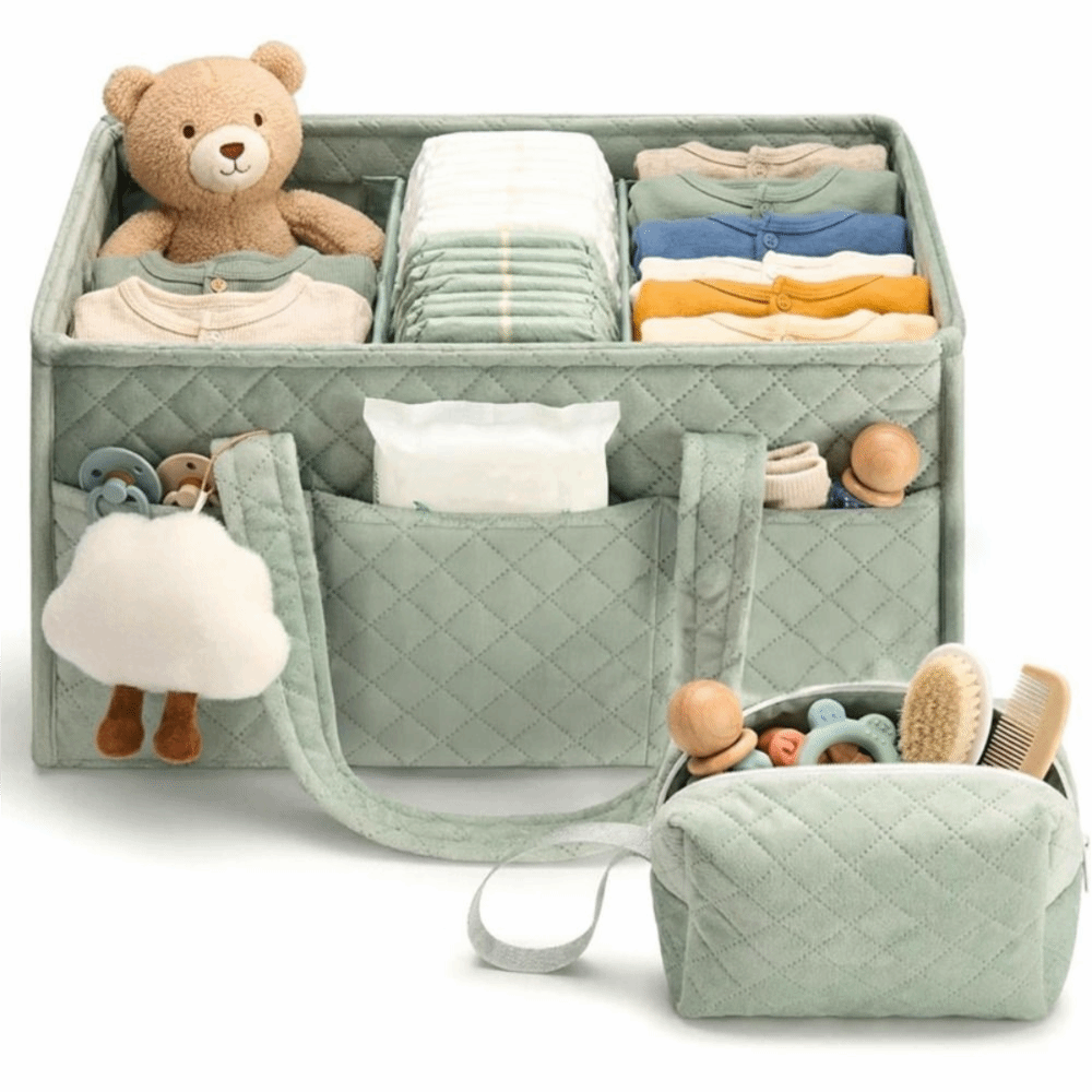 大容量ベビーおむつオーガナイザー ポーチ付き ポータブル保育 - Baby Nursery Essentials のレビューと価格